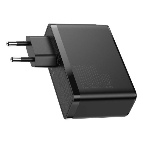 Baseus GaN2 Pro szybka ładowarka sieciowa 100W USB / USB Typ C Quick Charge 4+ Power Delivery czarny (CCGAN2P-L01) Baseus GaN2 Pro szybka ładowarka sieciowa 100W USB / USB Typ C Quick Charge 4+ Power Delivery czarny (CCGAN2P-L01)