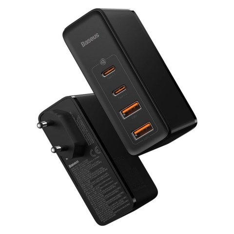 Baseus GaN2 Pro szybka ładowarka sieciowa 100W USB / USB Typ C Quick Charge 4+ Power Delivery czarny (CCGAN2P-L01) Baseus GaN2 Pro szybka ładowarka sieciowa 100W USB / USB Typ C Quick Charge 4+ Power Delivery czarny (CCGAN2P-L01)
