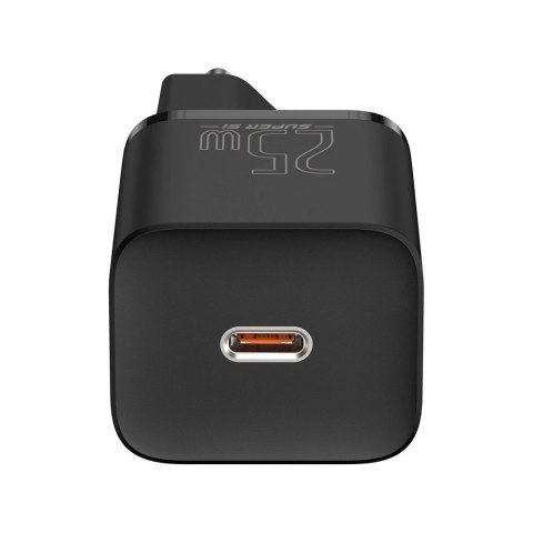 Baseus Super Si szybka ładowarka sieciowa Quick Charge 3.0 Power Delivery 25W 3A + Kabel USB Typ C - USB Typ C 3A 1m czarny (TZC Baseus Super Si szybka ładowarka sieciowa Quick Charge 3.0 Power Delivery 25W 3A + Kabel USB Typ C - USB Typ C 3A 1m czarny (TZC