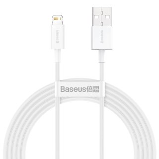 Baseus Superior kabel USB - Lightning 2,4A 2 m Biały (CALYS-C02)