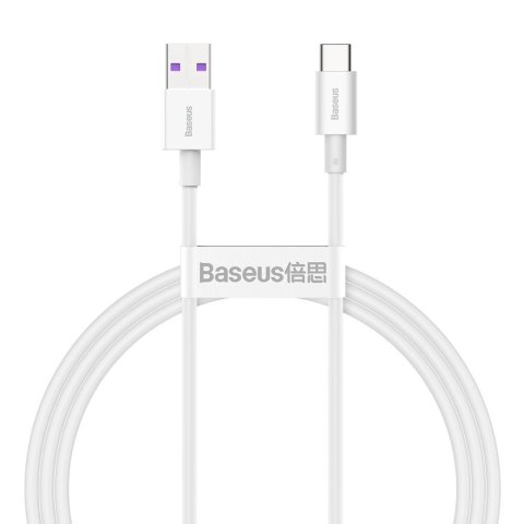 Baseus Superior kabel USB - USB Typ C 66 W 6A 1 m Biały (CATYS-02) Baseus Superior kabel USB - USB Typ C 66 W 6A 1 m Biały (CATYS-02)