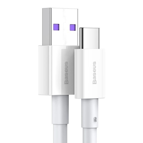 Baseus Superior kabel USB - USB Typ C 66 W 6A 1 m Biały (CATYS-02) Baseus Superior kabel USB - USB Typ C 66 W 6A 1 m Biały (CATYS-02)