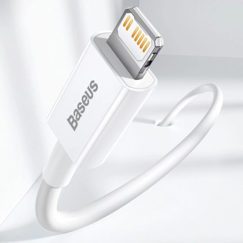 Kabel Baseus Superior Series USB-C / Lightning PD 20W 1 m - biały Kabel Baseus Superior Series USB-C / Lightning PD 20W 1 m - biały