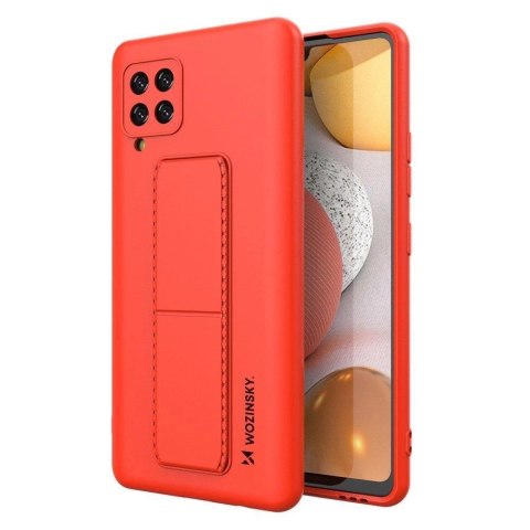 Wozinsky Kickstand Case silikonowe etui z podstawką etui Samsung Galaxy A42 5G czerwone Wozinsky Kickstand Case silikonowe etui z podstawką etui Samsung Galaxy A42 5G czerwone