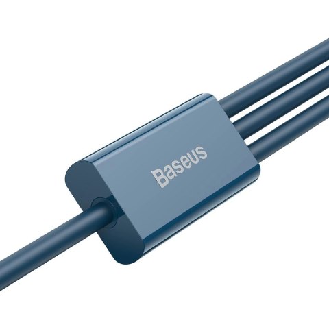Baseus Superior 3w1 kabel USB - Lightning / USB Typ C / micro USB 3,5 A 1,5 m niebieski (CAMLTYS-03) Baseus Superior 3w1 kabel USB - Lightning / USB Typ C / micro USB 3,5 A 1,5 m niebieski (CAMLTYS-03)
