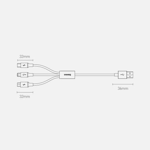 Baseus Superior 3w1 kabel USB - Lightning / USB Typ C / micro USB 3,5 A 1,5 m niebieski (CAMLTYS-03) Baseus Superior 3w1 kabel USB - Lightning / USB Typ C / micro USB 3,5 A 1,5 m niebieski (CAMLTYS-03)