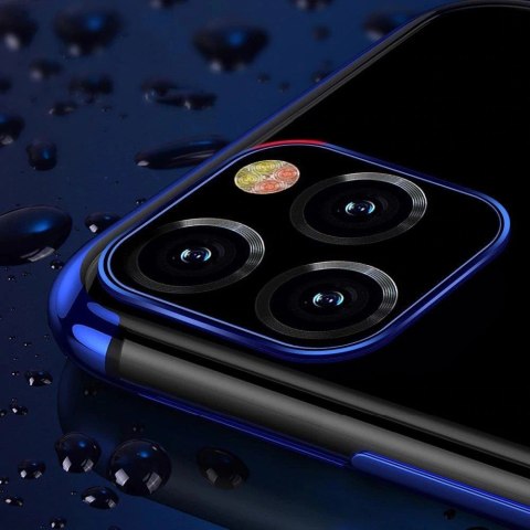 Clear Color case żelowy pokrowiec etui z metaliczną ramką Xiaomi Mi 11 niebieski Clear Color case żelowy pokrowiec etui z metaliczną ramką Xiaomi Mi 11 niebieski
