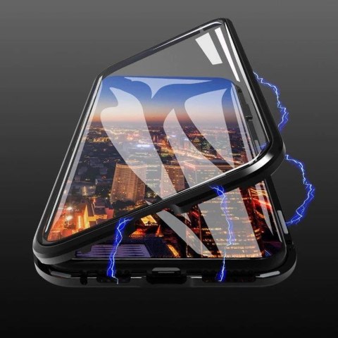 Wozinsky Full Magnetic Case magnetyczne etui 360 pokrowiec na przód i tył z wbudowanym szkłem Vivo X60 czarno-przezroczysty Wozinsky Full Magnetic Case magnetyczne etui 360 pokrowiec na przód i tył z wbudowanym szkłem Vivo X60 czarno-przezroczysty