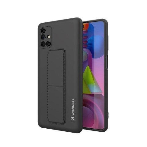 Wozinsky Kickstand Case silikonowe etui z podstawką etui Samsung Galaxy M51 czarne Wozinsky Kickstand Case silikonowe etui z podstawką etui Samsung Galaxy M51 czarne