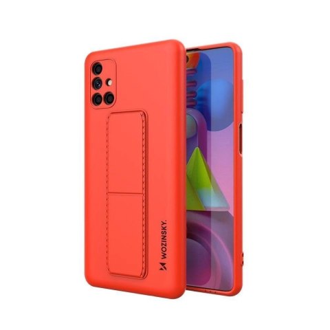 Wozinsky Kickstand Case silikonowe etui z podstawką etui Samsung Galaxy M51 czerwone Wozinsky Kickstand Case silikonowe etui z podstawką etui Samsung Galaxy M51 czerwone