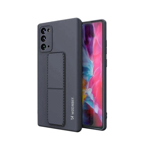 Wozinsky Kickstand Case silikonowe etui z podstawką etui Samsung Galaxy Note 20 granatowe Wozinsky Kickstand Case silikonowe etui z podstawką etui Samsung Galaxy Note 20 granatowe