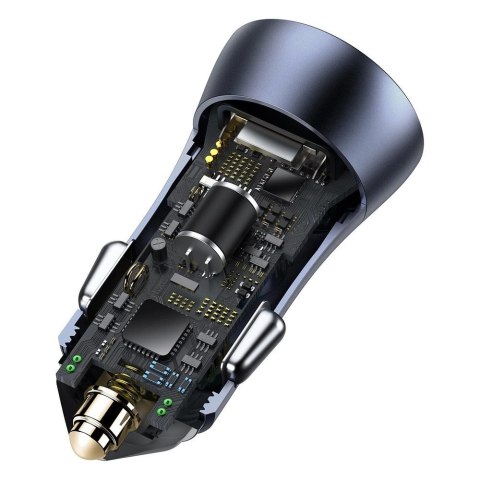 Baseus Golden Contactor Pro szybka ładowarka samochodowa USB Typ C / USB 40 W Power Delivery 3.0 Quick Charge 4+ SCP FCP AFC + k Baseus Golden Contactor Pro szybka ładowarka samochodowa USB Typ C / USB 40 W Power Delivery 3.0 Quick Charge 4+ SCP FCP AFC + k