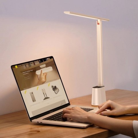 Baseus Smart Eye bezprzewodowa biurkowa lampka LED z akumulatorem 2200 mAh biały (DGZG-02) Baseus Smart Eye bezprzewodowa biurkowa lampka LED z akumulatorem 2200 mAh biały (DGZG-02)