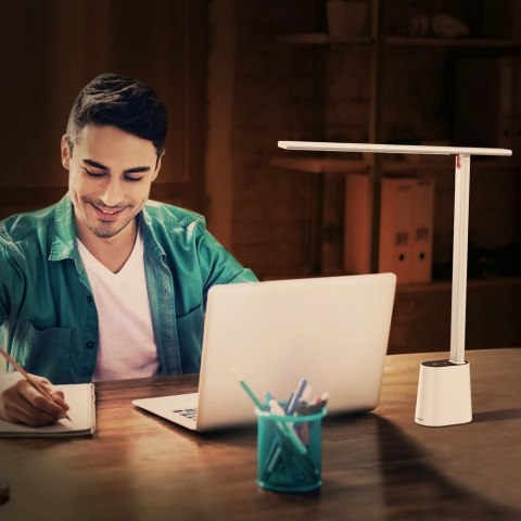 Baseus Smart Eye bezprzewodowa biurkowa lampka LED z akumulatorem 2200 mAh biały (DGZG-02) Baseus Smart Eye bezprzewodowa biurkowa lampka LED z akumulatorem 2200 mAh biały (DGZG-02)