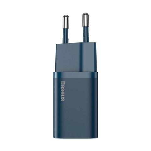 Baseus Super Si 1C szybka ładowarka USB Typ C 20 W Power Delivery niebieski (CCSUP-B03) Baseus Super Si 1C szybka ładowarka USB Typ C 20 W Power Delivery niebieski (CCSUP-B03)