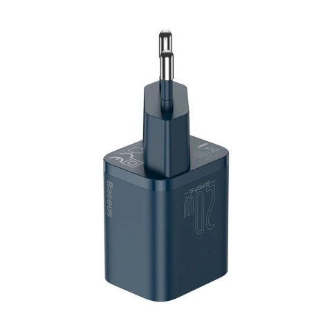 Baseus Super Si 1C szybka ładowarka USB Typ C 20 W Power Delivery niebieski (CCSUP-B03) Baseus Super Si 1C szybka ładowarka USB Typ C 20 W Power Delivery niebieski (CCSUP-B03)