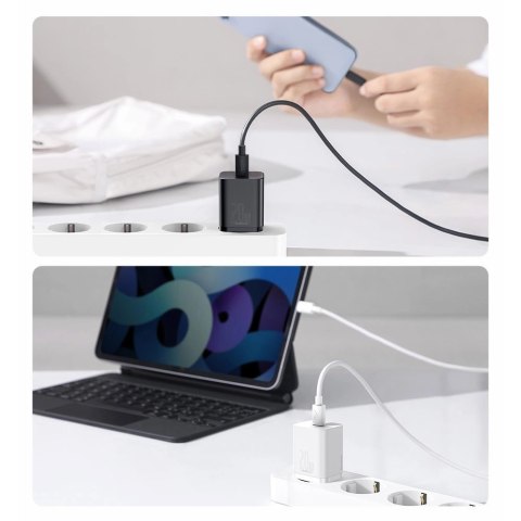 Baseus Super Si 1C szybka ładowarka USB Typ C 20 W Power Delivery niebieski (CCSUP-B03) Baseus Super Si 1C szybka ładowarka USB Typ C 20 W Power Delivery niebieski (CCSUP-B03)