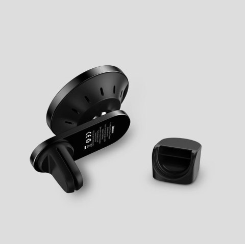 Baseus samochodowy uchwyt magnetyczny bezprzewodowa indukcyjna ładowarka Qi 15 W (kompatybilna z MagSafe do iPhone) czarny (WXJN Baseus samochodowy uchwyt magnetyczny bezprzewodowa indukcyjna ładowarka Qi 15 W (kompatybilna z MagSafe do iPhone) czarny (WXJN