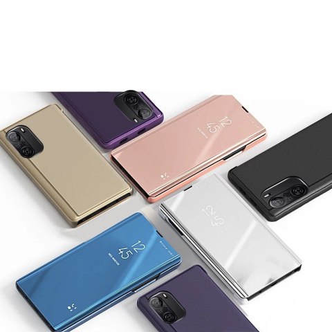Clear View Case futerał etui z klapką Xiaomi Redmi K40 Pro+ / K40 Pro / K40 / Poco F3 niebieski Clear View Case futerał etui z klapką Xiaomi Redmi K40 Pro+ / K40 Pro / K40 / Poco F3 niebieski