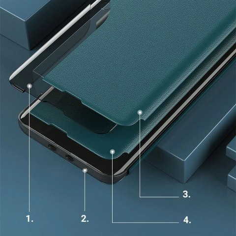 Eco Leather View Case elegancki futerał etui z klapką i funkcją podstawki Xiaomi Redmi K40 Pro+ / K40 Pro / K40 / Poco F3 czerwo Eco Leather View Case elegancki futerał etui z klapką i funkcją podstawki Xiaomi Redmi K40 Pro+ / K40 Pro / K40 / Poco F3 czerwo