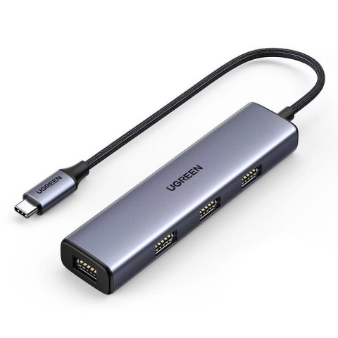 Ugreen rozdzielacz HUB USB Typ C - 4x USB 3.2 Gen 1 srebrny (CM473 20841) Ugreen rozdzielacz HUB USB Typ C - 4x USB 3.2 Gen 1 srebrny (CM473 20841)
