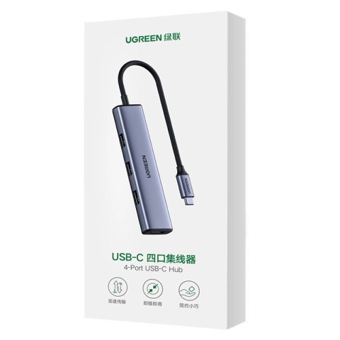 Ugreen rozdzielacz HUB USB Typ C - 4x USB 3.2 Gen 1 srebrny (CM473 20841) Ugreen rozdzielacz HUB USB Typ C - 4x USB 3.2 Gen 1 srebrny (CM473 20841)