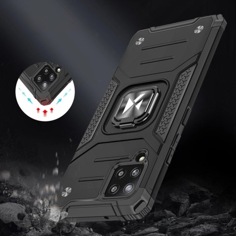Wozinsky Ring Armor pancerne hybrydowe etui pokrowiec + magnetyczny uchwyt Samsung Galaxy A42 5G srebrny Wozinsky Ring Armor pancerne hybrydowe etui pokrowiec + magnetyczny uchwyt Samsung Galaxy A42 5G srebrny