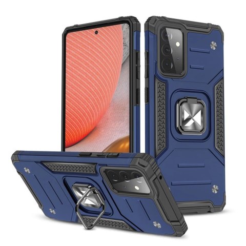 Wozinsky Ring Armor pancerne hybrydowe etui pokrowiec + magnetyczny uchwyt Samsung Galaxy A72 4G niebieski Wozinsky Ring Armor pancerne hybrydowe etui pokrowiec + magnetyczny uchwyt Samsung Galaxy A72 4G niebieski