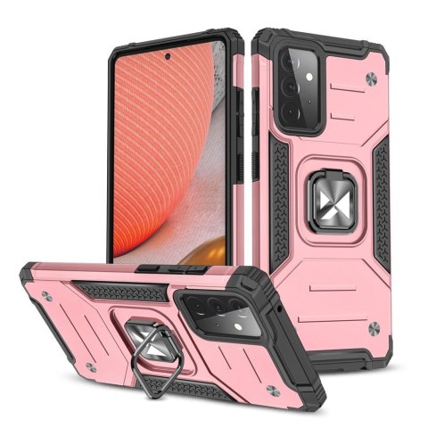 Wozinsky Ring Armor pancerne hybrydowe etui pokrowiec + magnetyczny uchwyt Samsung Galaxy A72 4G różowy Wozinsky Ring Armor pancerne hybrydowe etui pokrowiec + magnetyczny uchwyt Samsung Galaxy A72 4G różowy