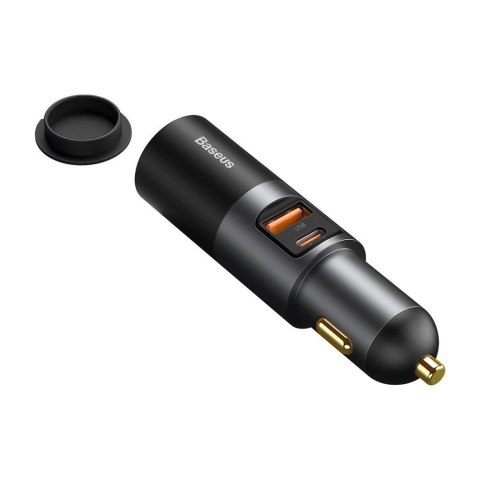 Baseus Share Together ładowarka samochodowa USB / USB Typ C / gniazdo zapalniczki 120W Quick Charge Power Delivery szary (CCBT-C Baseus Share Together ładowarka samochodowa USB / USB Typ C / gniazdo zapalniczki 120W Quick Charge Power Delivery szary (CCBT-C