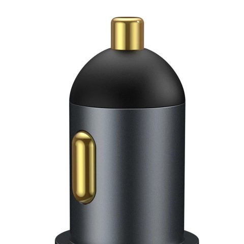 Baseus Share Together ładowarka samochodowa USB / USB Typ C / gniazdo zapalniczki 120W Quick Charge Power Delivery szary (CCBT-C Baseus Share Together ładowarka samochodowa USB / USB Typ C / gniazdo zapalniczki 120W Quick Charge Power Delivery szary (CCBT-C