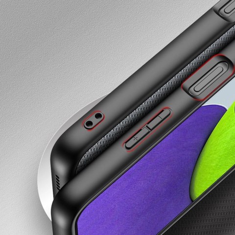 Dux Ducis Fino etui pokrowiec pokryty nylonowym materiałem Samsung Galaxy A22 4G szary Dux Ducis Fino etui pokrowiec pokryty nylonowym materiałem Samsung Galaxy A22 4G szary
