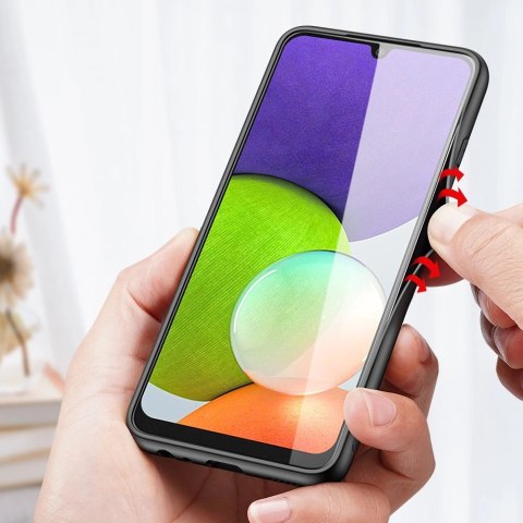 Dux Ducis Fino etui pokrowiec pokryty nylonowym materiałem Samsung Galaxy A22 4G szary Dux Ducis Fino etui pokrowiec pokryty nylonowym materiałem Samsung Galaxy A22 4G szary