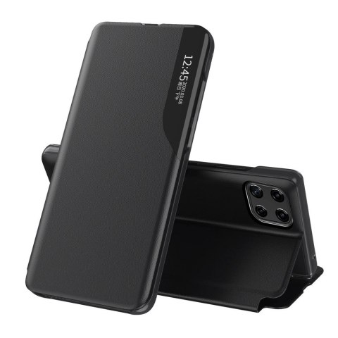 Eco Leather View Case elegancki futerał etui z klapką i funkcją podstawki Samsung Galaxy A22 4G czarny Eco Leather View Case elegancki futerał etui z klapką i funkcją podstawki Samsung Galaxy A22 4G czarny