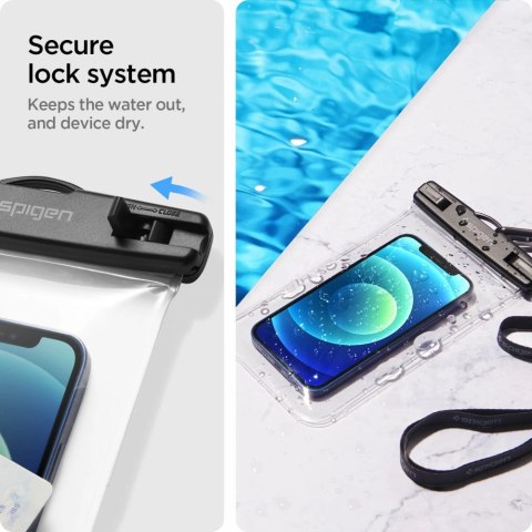 Etui Spigen Spigen Aqua Shield A601 wodoodporne IPX8 - przezroczyste 2 szt.