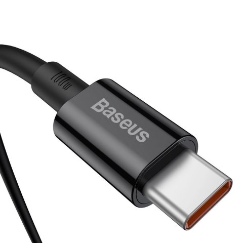 Kabel Baseus CATYS-B01 USB-C - USB-C PD QC FCP 100W 5A 480Mb/s 1m - czarny Kabel Baseus CATYS-B01 USB-C - USB-C PD QC FCP 100W 5A 480Mb/s 1m - czarny