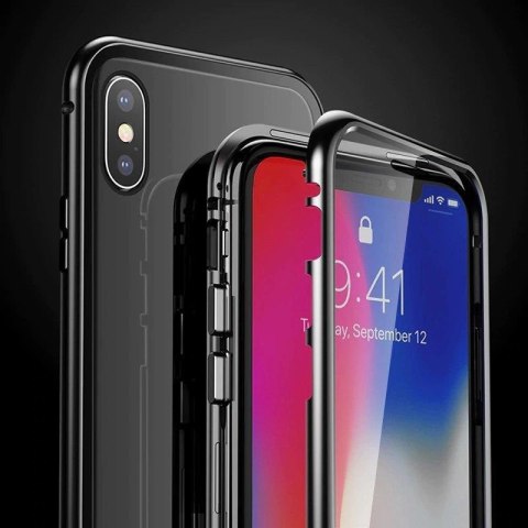 Wozinsky Full Magnetic Case magnetyczne etui 360 pokrowiec na przód i tył z wbudowanym szkłem Samsung Galaxy A72 4G czarno-przez Wozinsky Full Magnetic Case magnetyczne etui 360 pokrowiec na przód i tył z wbudowanym szkłem Samsung Galaxy A72 4G czarno-przez