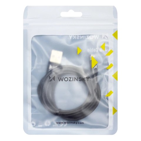 Wozinsky kabel przewód USB - Lightning 2,4A 1m czarny (WUC-L1B) Wozinsky kabel przewód USB - Lightning 2,4A 1m czarny (WUC-L1B)