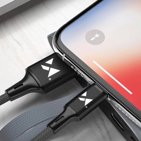 Wozinsky kabel przewód USB - microUSB 2,4A 1m czarny (WUC-M1B) Wozinsky kabel przewód USB - microUSB 2,4A 1m czarny (WUC-M1B)