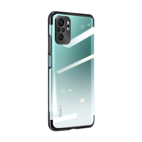 Clear Color case żelowy pokrowiec etui z metaliczną ramką Xiaomi Redmi Note 10 5G / Poco M3 Pro czarny Clear Color case żelowy pokrowiec etui z metaliczną ramką Xiaomi Redmi Note 10 5G / Poco M3 Pro czarny