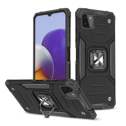 Wozinsky Ring Armor pancerne hybrydowe etui pokrowiec + magnetyczny uchwyt Samsung Galaxy A22 4G czarny Wozinsky Ring Armor pancerne hybrydowe etui pokrowiec + magnetyczny uchwyt Samsung Galaxy A22 4G czarny