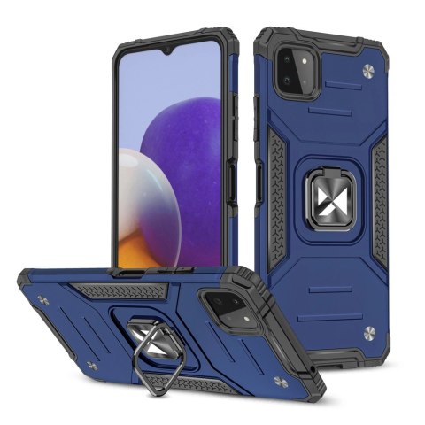 Wozinsky Ring Armor pancerne hybrydowe etui pokrowiec + magnetyczny uchwyt Samsung Galaxy A22 4G niebieski Wozinsky Ring Armor pancerne hybrydowe etui pokrowiec + magnetyczny uchwyt Samsung Galaxy A22 4G niebieski