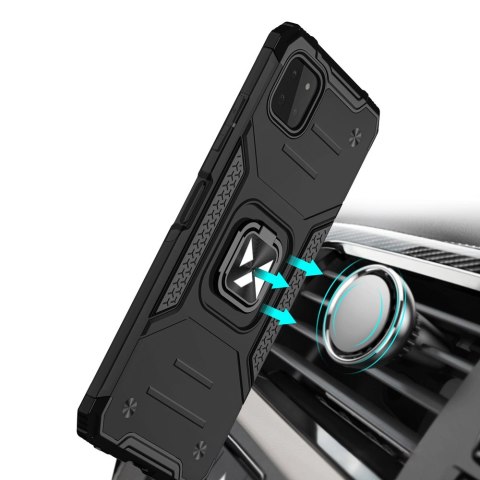 Wozinsky Ring Armor pancerne hybrydowe etui pokrowiec + magnetyczny uchwyt Samsung Galaxy A22 4G srebrny Wozinsky Ring Armor pancerne hybrydowe etui pokrowiec + magnetyczny uchwyt Samsung Galaxy A22 4G srebrny