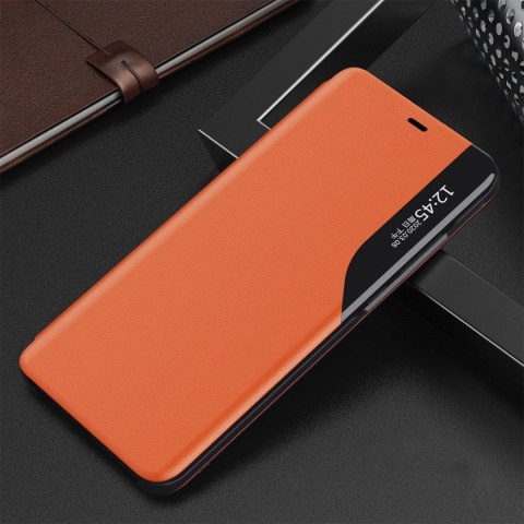 Eco Leather View Case elegancki futerał etui z klapką i funkcją podstawki iPhone 13 pomarańczowy Eco Leather View Case elegancki futerał etui z klapką i funkcją podstawki iPhone 13 pomarańczowy