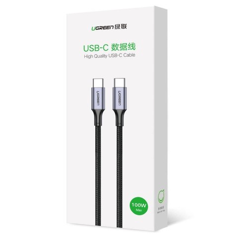 Kabel Ugreen US316 90120 USB-C - USB-C PD QC FCP 100W 5A 480Mb/s 3m - szary