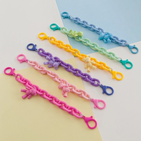 Color Chain (rope) kolorowy łańcuszek łańcuch zawieszka do telefonu portfela plecaka żółty Color Chain (rope) kolorowy łańcuszek łańcuch zawieszka do telefonu portfela plecaka żółty