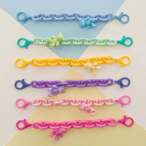Color Chain (rope) kolorowy łańcuszek łańcuch zawieszka do telefonu portfela plecaka żółty Color Chain (rope) kolorowy łańcuszek łańcuch zawieszka do telefonu portfela plecaka żółty