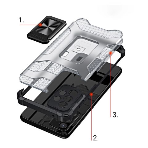 Crystal Ring Case pancerne hybrydowe etui pokrowiec + magnetyczny uchwyt Samsung Galaxy A72 4G niebieski Crystal Ring Case pancerne hybrydowe etui pokrowiec + magnetyczny uchwyt Samsung Galaxy A72 4G niebieski