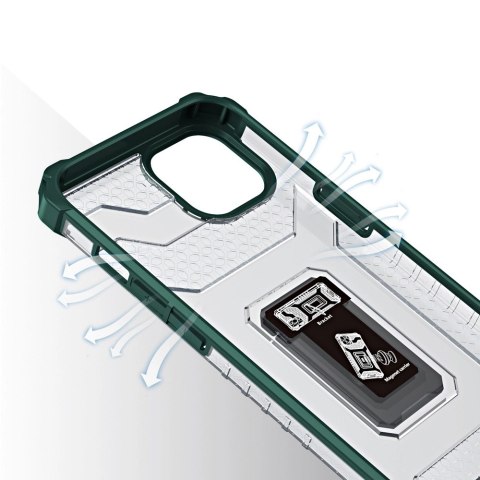 Crystal Ring Case pancerne hybrydowe etui pokrowiec + magnetyczny uchwyt iPhone 13 mini zielony Crystal Ring Case pancerne hybrydowe etui pokrowiec + magnetyczny uchwyt iPhone 13 mini zielony