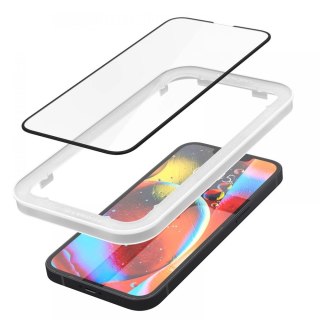 Szkło hartowane Spigen ALM Glass FC na iPhone 13 / 13 Pro / 14 / 16e - czarne 2 szt.